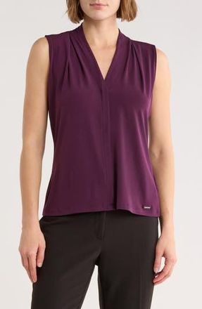 Calvin Klein Surplice Shell in Aubergine at Nordstrom Rack, Size X-Small