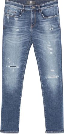 Pantaloni Torino Jeans con applicazione logo - Blu