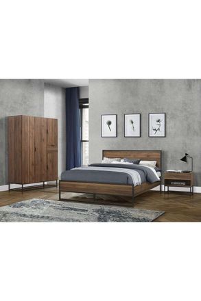Birlea Houston Bed in Walnut | Size: Small Double
