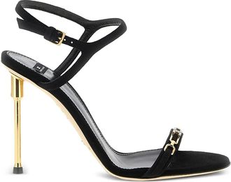 Elisabetta Franchi Sandalen verfraaid met kristallen - Zwart