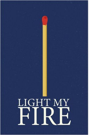 Queence Metallbild »Fire« Sprüche 1 Stk. tlg