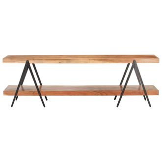 Berkfield Home TV Cabinet 160x40x50 cm Solid Acacia Wood in Brown | Size: 160 x 40 x 50 cm