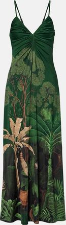 Johanna Ortiz Nuestra Tierra printed jersey midi dress