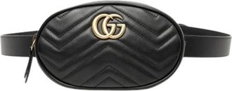 Gucci Pre-owned Belt Bags, female, Black, Size: ONE SIZE Pre-owned Quilted Belt Bag