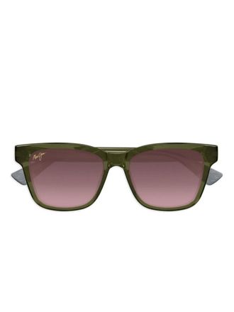 Maui Jim shiny trans square sunglasses - Green