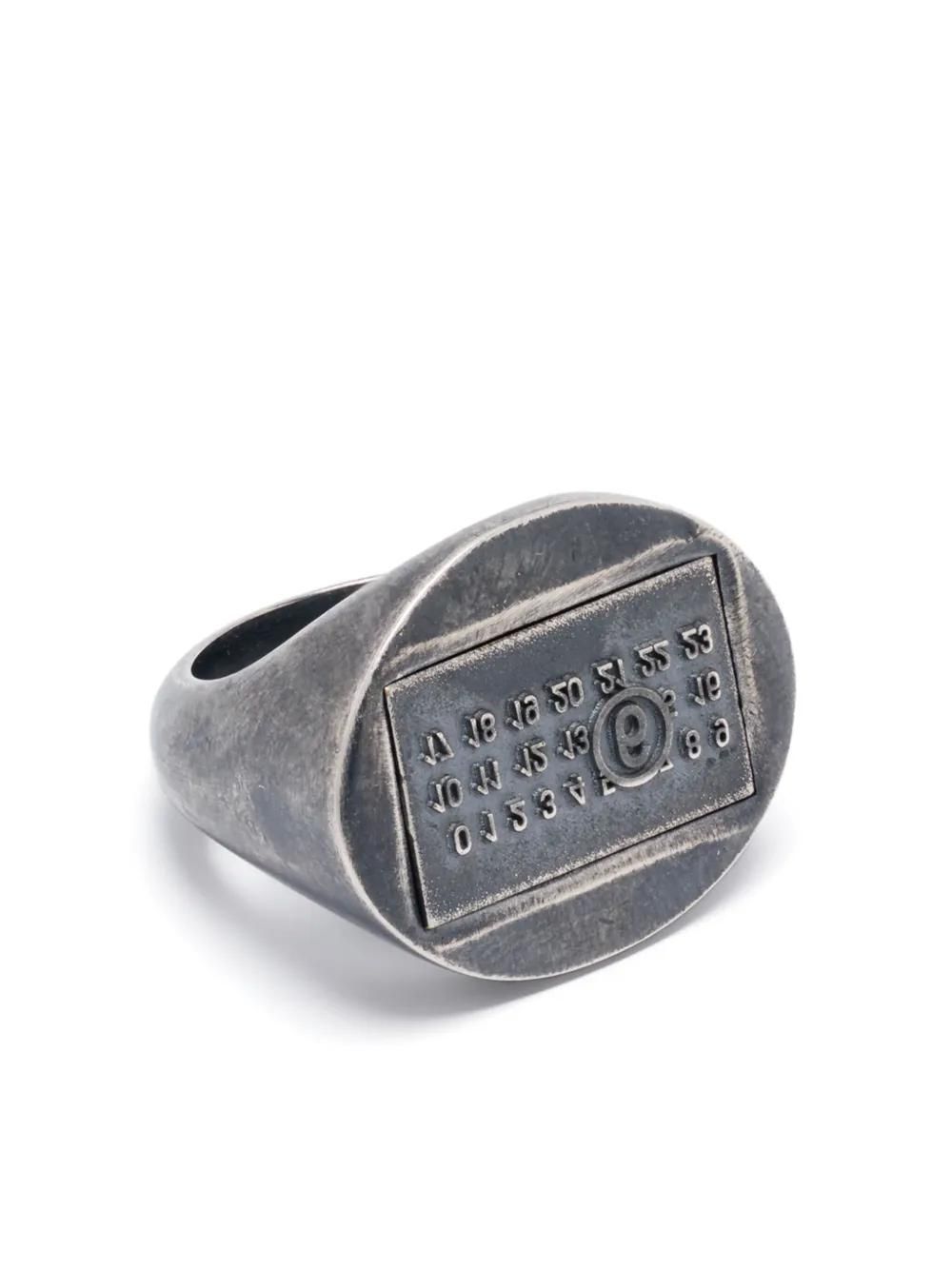 アクセサリー Maison Margiela 24AW Enamel Signet Ring Gold Enamel Signet Ring by Maison Margiela on Sale