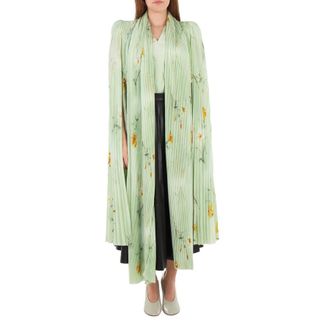 Balenciaga Scarf Pleated Blouse, Brand Size 34 (US Size 0)