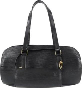 Louis Vuitton Pre-owned Handbags, male, Black, Size: ONE SIZE Pre-owned Epi Soufflot Bag