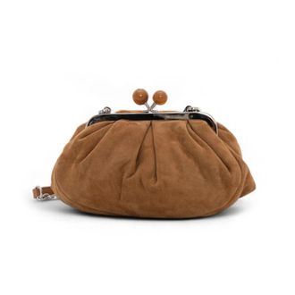 Max Mara Clutches, female, Brown, ONE SIZE, Valois Small-size Leather Bag