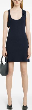 Courr&egrave;ges Dubbele Gesp 90 S Rib Jurk