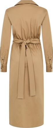 Max Mara Womens Midi Dress Cotton Desert