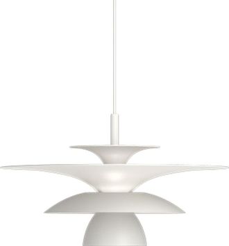 Belid Picasso Plafón Colgante Domo 38cm Plano Blanco 1x G9