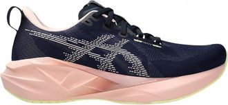 Asics Womens Novablast 5 Running Shoes In Midnight Breeze Peach