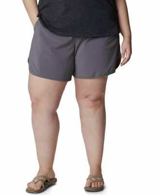 Columbia Womens Bogata Bay Stretch Shorts - Plus In City Grey