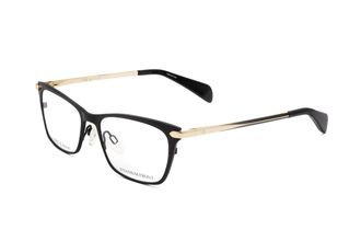 Rag & Bone Rag & Bone Womens 51 mm Matte Black Gold Eyeglasses RNB3007-I46-51