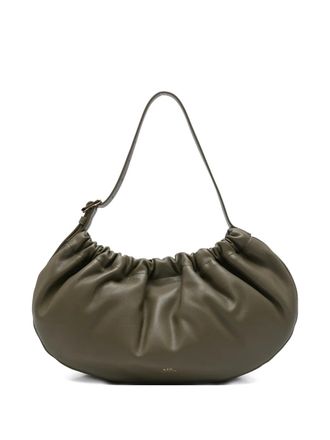 A.P.C. gathered shoulder bag - Groen