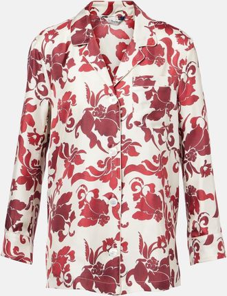 Max Mara Blazer Alan in jacquard di seta