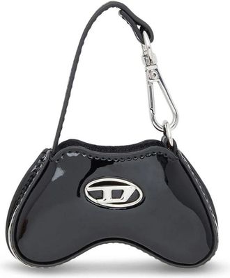 Diesel Handbags, female, Black, Size: ONE SIZE Bag-shaped Charm