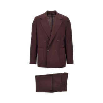Mars&eacute;m Light wool double-breasted tailored suit Man 48