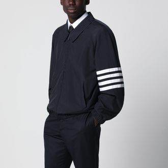 Thom Browne Lightweight navy blue zip-up jacket