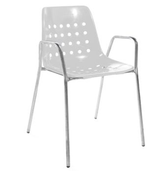 Schubiger M&ouml;bel Gartenstuhl Bermuda mit Armlehne Rundrohr