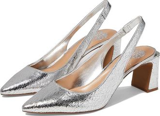 Vince Camuto Hamden High Womens Heels Silver : 8.5 M, Leather