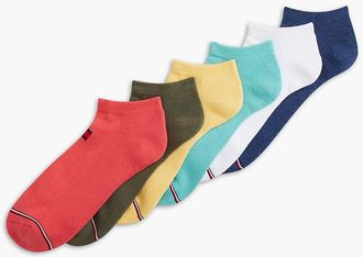 Tommy Hilfiger Mens Ankle Sock 6-Pack - Blue