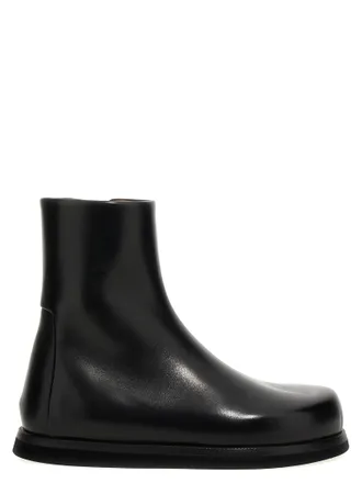 Mars&egrave;ll Black Calfskin Ankle Womens Boots