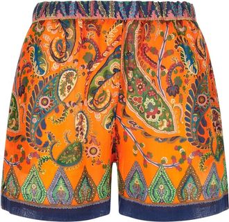 Etro Shorts Con Coulisse - Dames - Korte Broeken - Veelkleurig - L - Korte Broeken