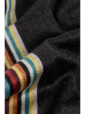 Paul Smith Cashmere Striped Scarf - Black