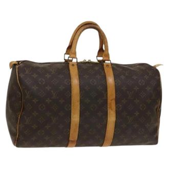 Louis Vuitton Pre-owned Weekend Bags, female, Brown, Size: ONE SIZE Pre-owned Keepall 45 Boston Bag