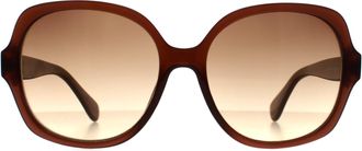 Calvin Klein Cat Eye Dames Kristal Bruin Gradi&euml;nt CK19538S