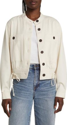 Rails Alma Cotton Blend Jacket in Ecru at Nordstrom, Size Xx-Small