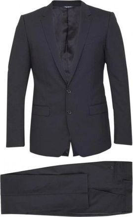 Dolce & Gabbana Klassiek Tweeknoops Kostuum - Heren - Business pakken - Zwart - M - Leer - Kostuums
