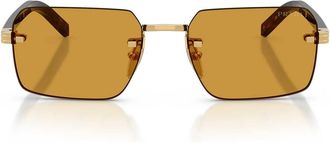 Prada Sunglasses Prd55 S 5 Ak50 P Gold/Dark Honey Men