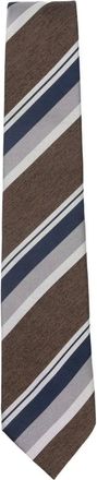 Bigi Cravatte Milano Cravatta a righe - Marrone