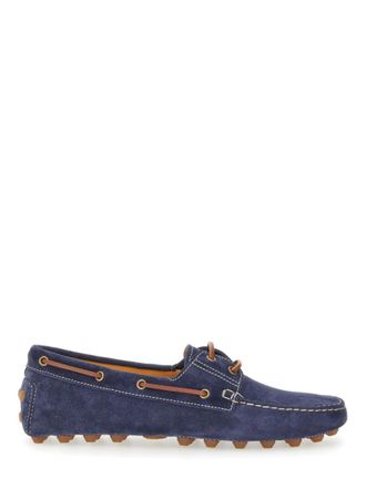 Tod's Blue Lace-up Loafers