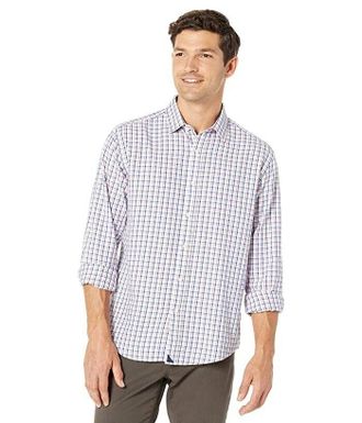 UNTUCKit Untuckit Hewittson Shirt Mens White Plaid Long Sleeve Button-Up JDM577