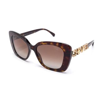 Chanel Ch5422B C714S9 Zonnebrillen - Dames - Accessoires - Bruin - Maat: 53 MM