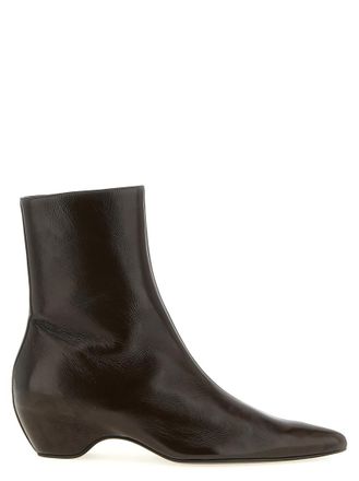 Khaite Brown Sybil Ankle Boots