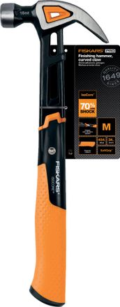 Fiskars Martillo De Carpintero M Curvo 16 / 13.5 Isocore (paquete De 6)