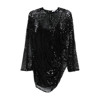 The Attico Elegante Nero Jurk voor Avondevenementen - Dames - Feestkleedjes - Zwart - S - Kleedjes