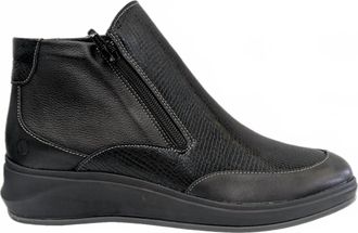 Suave Womens Fenix Zip Up Boots In Black