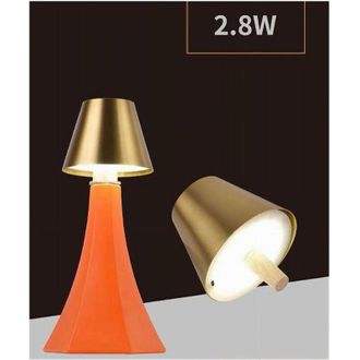 Trade Shop Trade Shop Traesio - Trade Shop - Lume Testa Lumetto Led 2.8 W Ricaricabile Dimmmerabile Cct 3 Colori Luce D10-3c - Oro
