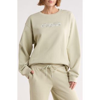Off-white Embroidered Crewneck Sweatshirt in Alfalfa at Nordstrom Rack, Size Medium