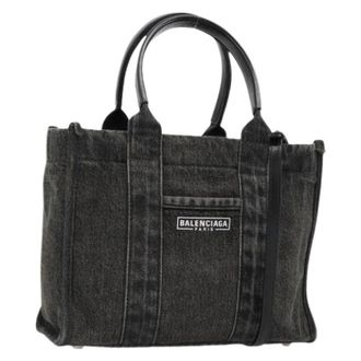 Balenciaga Pre-owned Tote Bags, female, Black, Size: ONE SIZE Pre-owned Vintage Tote Bag