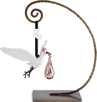 Michael Aram Pink Stork Ornament, White