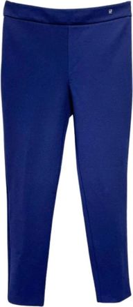 Carolina Herrera Cropped Broek - Dames - Vrijetijds broeken - Blauw - S - Broeken