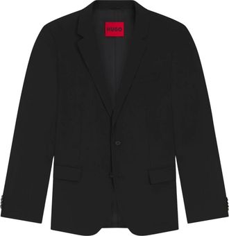 HUGO BOSS Hugo, Blazers, male, Black, Size: XL Blazer