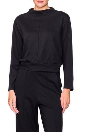 Melloday Funnel Neck Pullover in Black at Nordstrom Rack, Size X-Large